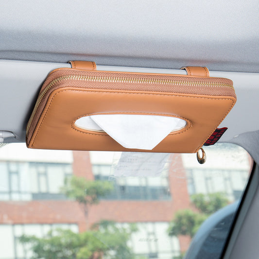 Whims™ Sun Visor Seat Back Hanging Car Interior Tissue Box Cover